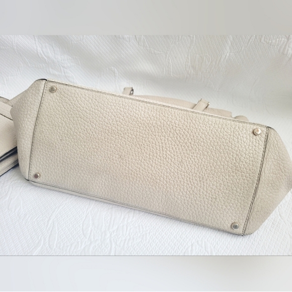 Kate Spade NY BANDLE Everett Way Tallulah Large & Crossbody Pebble Leather Cream - Picture 13 of 15